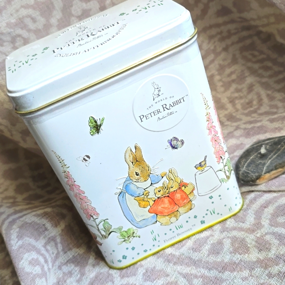 Beatrix Potter Peter Rabbit Tea Tin 40 Teabags English Afternoon Flopsy Bunnies